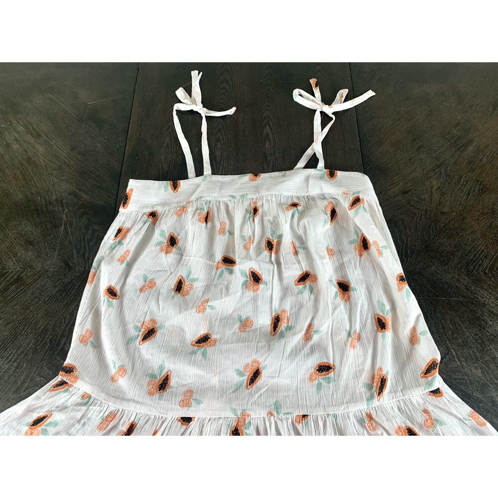 New Loft Beach Papaya Tie Strap Bathing Suit Cover Up Size Medium New With Tags - Picture 4 of 9